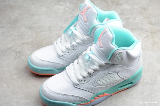 1st Kicks Aqua 440892-100 Light Air 5 GS Jordan 0802